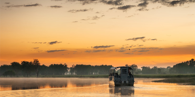 Boat on the Yellow Water Billabong