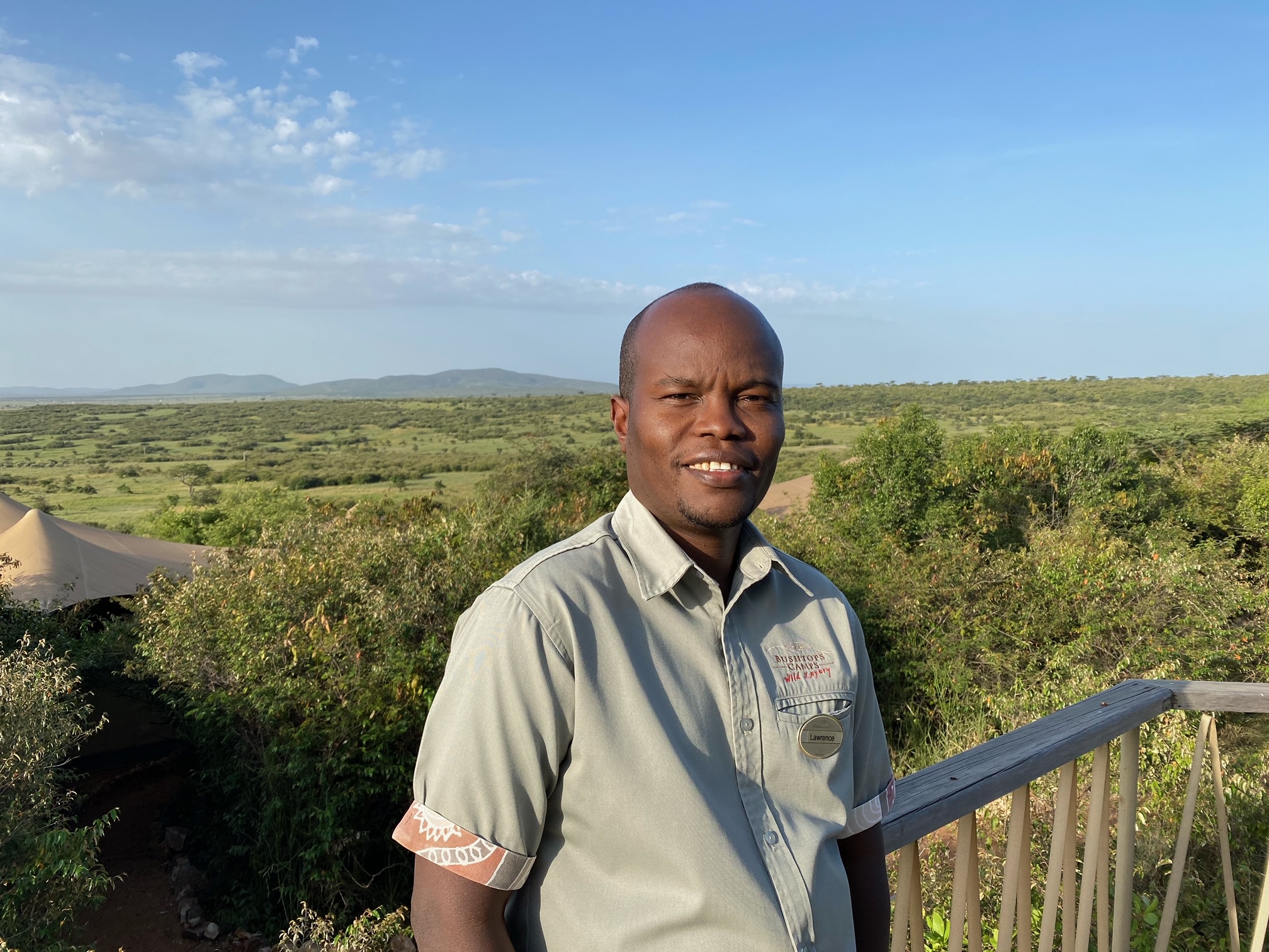 Lawrence Abura, Mara Bushtops Camp Manager