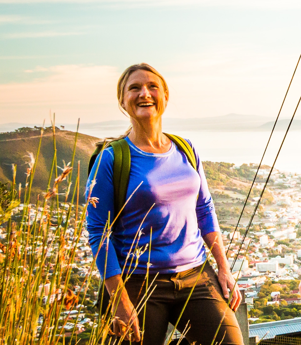 Sally Petersen, Cape Town walking tour, Table Mountain hike and winelands cycling tour