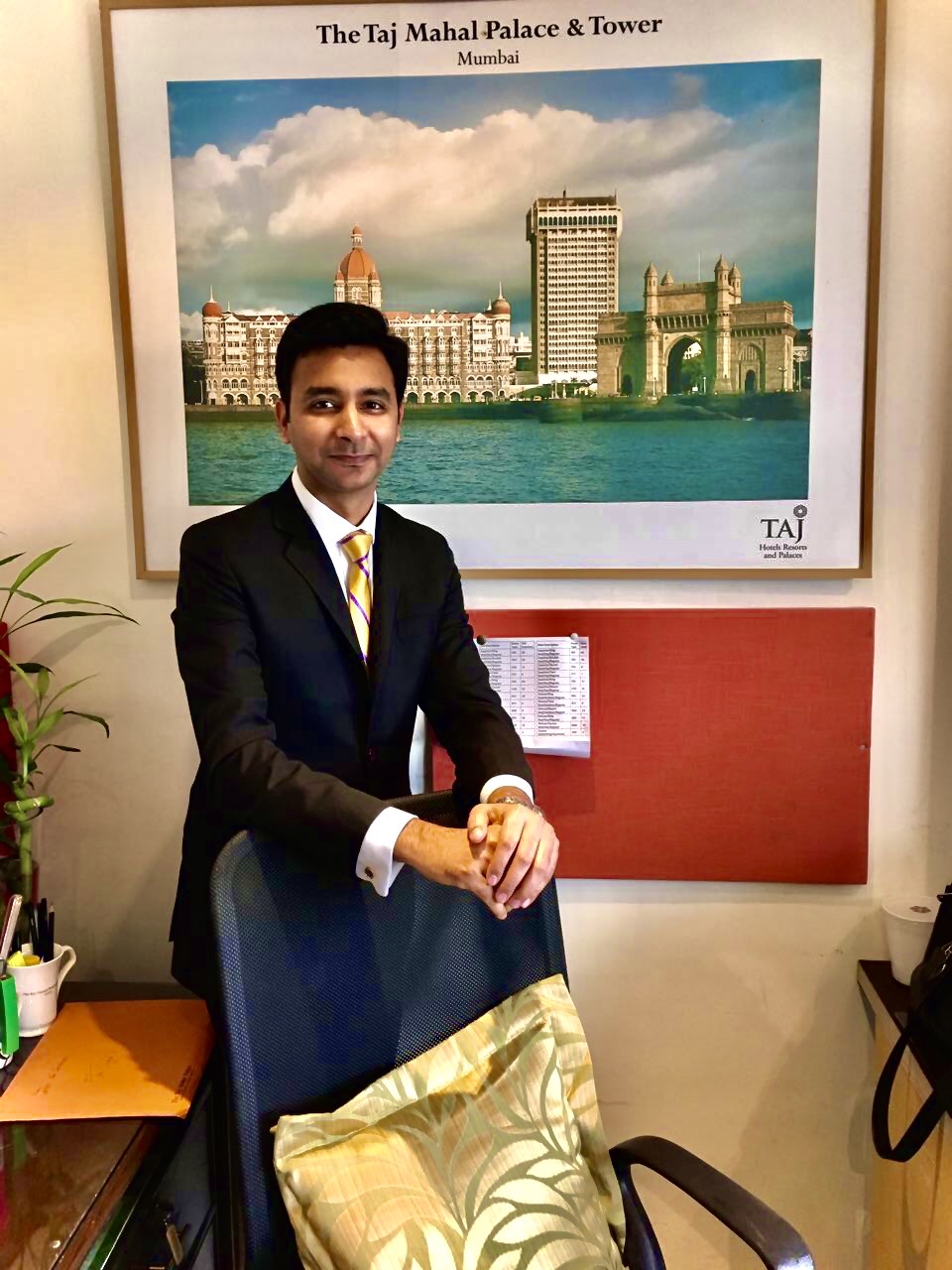 Sumukh Mishra, director of sales for the Taj Mahal Palace, Mumbai